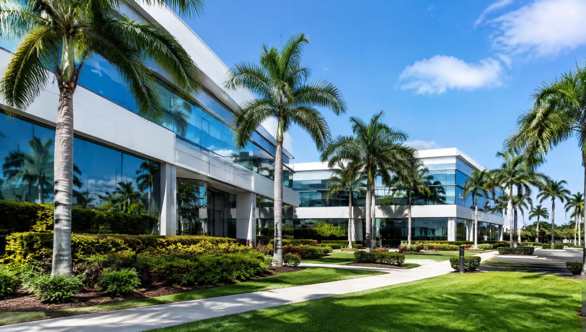 Commercial buildings in Deerfield Beach, Florida
