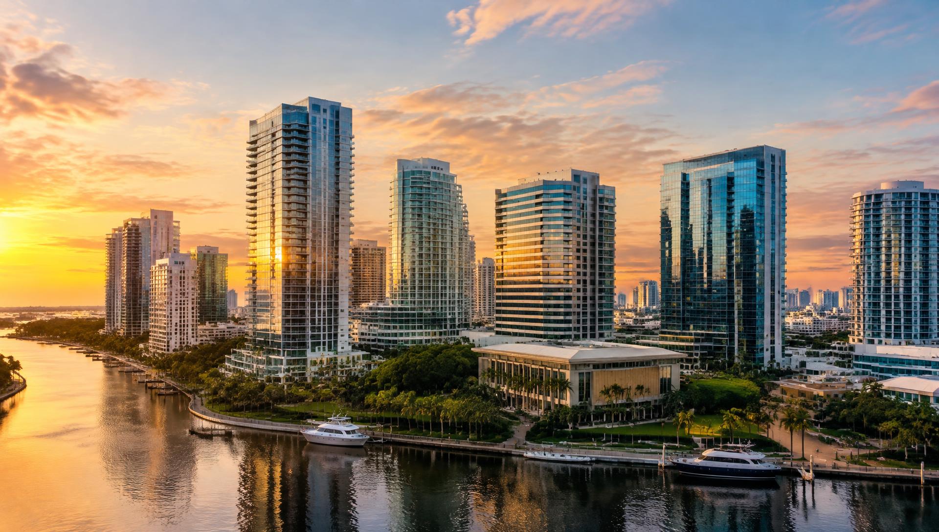 Commercial buildings in Fort Lauderdale, Florida